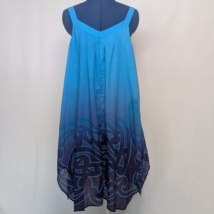Blue Gradient Sleeveless Dress (From New Zealand)